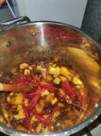 Spicy Mango Chutney in a bowl